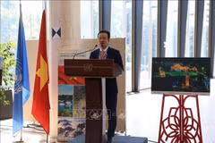 El embajdor vietnamita Mai Phan Dung habla en el evento (Fuente: VNA)