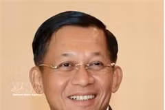 El presidente de Myanmar, Min Aung Hlaing (Fuente: VNA)
