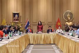 La viceministra de Asuntos Exteriores, Le Thi Thu Hang, visita y colabora con asociaciones vietnamitas en la provincia de Udon Thani, en el noreste de Tailandia. Foto: VNA.