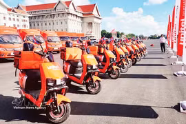Viettel lanza la marca Unitel Logistics en Laos. Foto: VNA