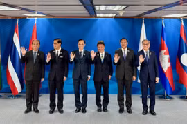 Los cancilleres en la cita (Fuente: Cancillería de Vietnam)