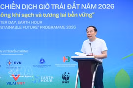 El viceministro de Agricultura y Medio Ambiente, Le Cong Thanh, habla en el evento (Fuente: VNA)