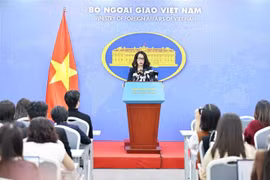 La portavoz del Ministerio de Relaciones Exteriores de Vietnam, Pham Thu Hang (Fuente: VNA)