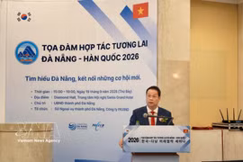 El presidente del Comité Popular de Da Nang, Nguyen Manh Hung, habla en la cita (Fuente: VNA)