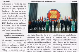 El artículo fue publicado en el periódico SurAndino. Fuente: VNA