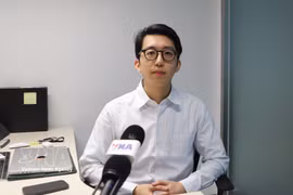 El profesor asociado Yucheng Lin, de la Universidad de la Ciudad de Hong Kong. Foto: VNA