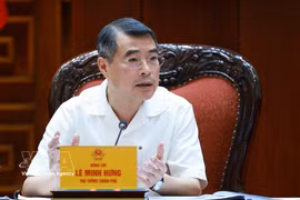 El primer ministro de Vietnam, Le Minh Hung, habla en la cita (Fuente: VNA)