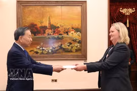 El 3 de octubre de 2026, en el Palacio Presidencial, el secretario general del Partido y presidente del país To Lam recibió a la Embajadora Lina Gandløse Hansen del Reino de Dinamarca, quien presentó sus credenciales. Foto: VNA