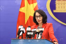 La portavoz del Ministerio de Relaciones Exteriores de Vietnam, Pham Thu Hang (Fuente: VNA)