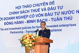 El director del Departamento de Impuestos, Mai Xuan Thanh, habla en la cita (Fuente: VNA)