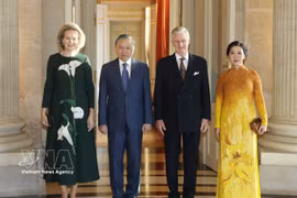 El secretario general del Partido Comunista de Vietnam y presidente de la República, To Lam, y su esposa se reunieron con el rey Felipe y la reina Matilde (Fuente: VNA)