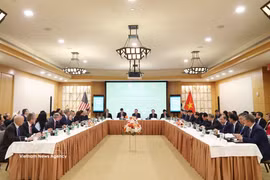En la mesa redonda (Fuente: VNA)
