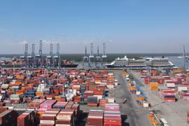 Una parte del puerto de Cai Mep-Thi Vai (Fuente: VNA)