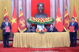 Presidente de Vietnam sostiene conversaciones con su homólogo esrilanqués 