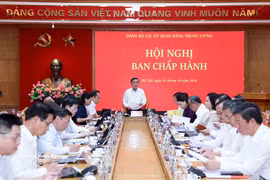 El miembro del Buró Político y permanente del Secretariado del Comité Central del Partido Comunista de Vietnam (PCV), Tran Cam Tu, habla en la cita (Fuente: VNA)