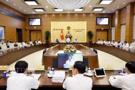 El presidente de la Asamblea Nacional, Tran Thanh Man, habla en la cita (Fuente: VNA)