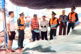 Las autoridades de Hai Phong han establecido estaciones de monitoreo de embarcaciones pesqueras, con personal de guardia las 24 horas del día (Fuente: VNA)