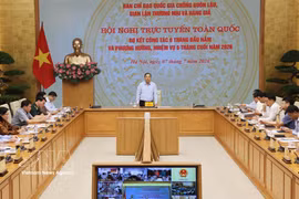 El viceprimer ministro permanente Pham Gia Tuc habla en la cita (Fuente: VNA)