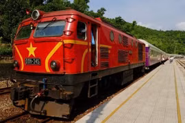 El tren “Conexión del Patriomnio del Centro” (Fuente: nhandan.vn)