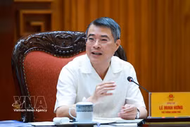 El primer ministro de Vietnam, Le Minh Hung, preside la cita (Fuente: VNA)