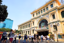 La Oficina Central de Correos de Saigón, un hito arquitectónico único en el corazón de la Ciudad Ho Chi Minh (Fuente: VNA)