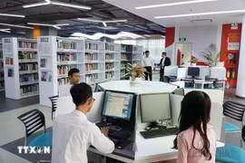 La Biblioteca de la Universidad Ton Duc Thang en Ciudad Ho Chi Minh, con servicios inspirados en las bibliotecas de las 100 mejores universidades del mundo. (Foto: VNA)