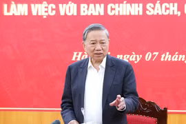 El secretario general del Partido Comunista de Vietnam (PCV), To Lam (Fuente: VNA)