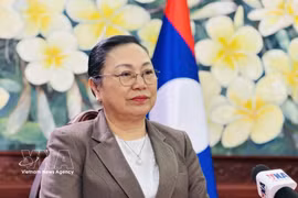 La embajadora de Laos en Vietnam, Khamphao Ernthavanh (Fuente: VNA)