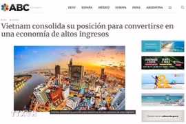 El sitio web argentino ABC Mundial publica un artículo elogiando los logros del desarrollo económico de Vietnam (Fuente: VNA)