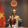 La viceprimera ministra Pham Thi Thanh Tra preside la conferencia del Comité Nacional sobre las Personas Mayores de Vietnam (Foto: VNA)