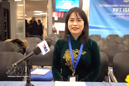 Truong Thi Hong, presidenta de la Asociación de Vietnamitas en Israel. (Fuente: VNA)