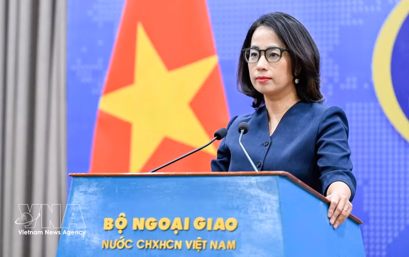 La vocera de la Cancillería, Pham Thu Hang (Fuente: VNA)