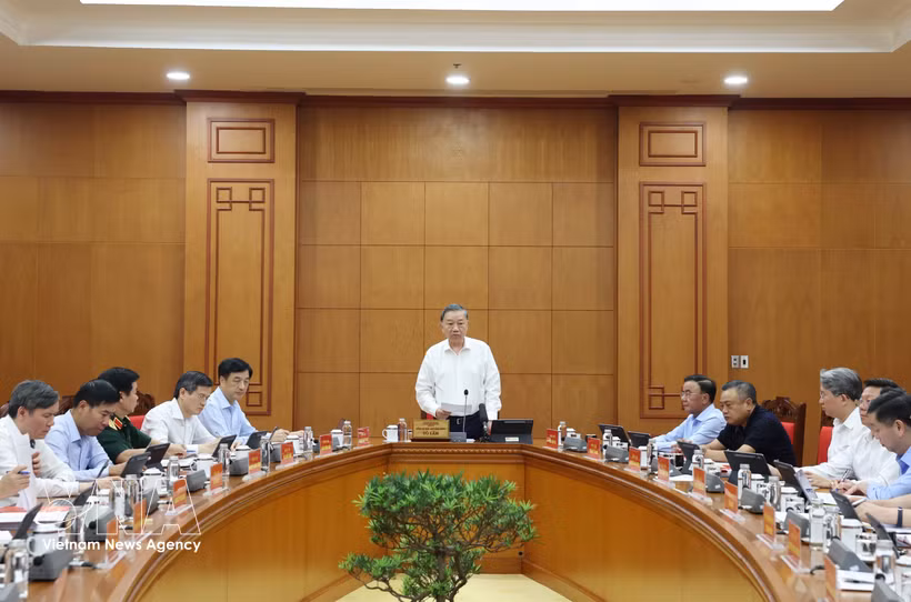 El secretario general del Partido Comunista y presidente de Vietnam, To Lam (Fuente: VNA)