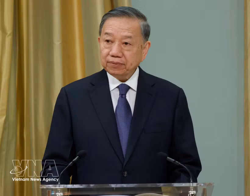 El secretario general del Partido Comunista y presidente de Vietnam, To Lam (Fuente: VNA)