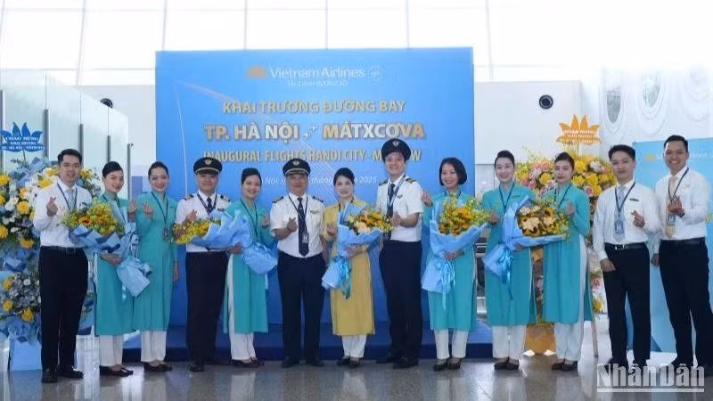 Vietnam Airlines reanuda vuelos directos entre Hanoi y Moscú (Fuente: VNA)