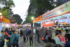 Calle de libros de primavera en Hanoi, rasgo cultural capitalino