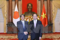 Presidente de Vietnam recibe a nuevos embajadores