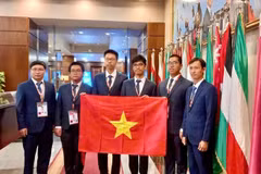 Los miembros del equipo vietnamita. (Foto: Vietnam+)