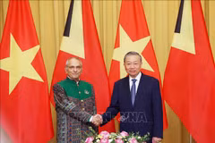El presidente de Vietnam, To Lam, y su homólogo timorense, José Ramos-Horta. (Foto: VNA)