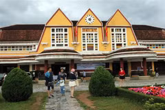 La estación de Da Lat reconocida como destino turístico de la provincia de Lam Dong. (Foto: VNA)