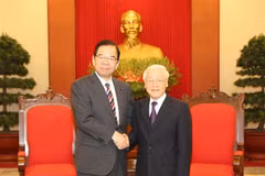 Máximo dirigente político de Vietnam recibe al líder del Partido Comunista de Japón
