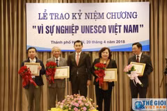 Destacan a personas con grandes contribuciones a actividades de la UNESCO en Vietnam