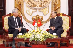 Vicepremier vietnamita recibe a su homólogo singapurense 