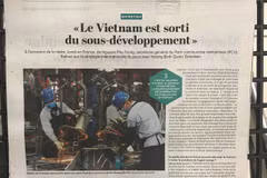 Prensa francesa aprecia logros de desarrollo económico de Vietnam 