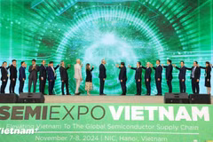 SEMIExpo Vietnam 2024 se inauguró el 7 de noviembre (Foto: VietnamPlus)