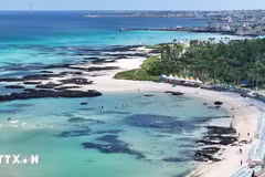 La playa de Hamdeok en la isla de Jeju (Fuente:VNA)