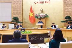 El primer ministro de Vietnam, Pham Minh Chinh, preside la reunión (Foto: VNA)