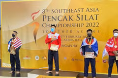 Vietnam obtiene nueve medallas de oro en campeonato regional de pencat silat