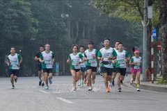 Nutrida participación en carrera en Hanoi por promover vida verde
