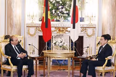 Presidente vietnamita dialoga con primer ministro japonés 